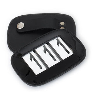 Leather number holder 3 digits