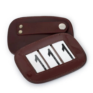 Leather number holder 3 digits