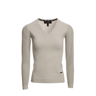 Ladies Sweater with Perforated Sleeves