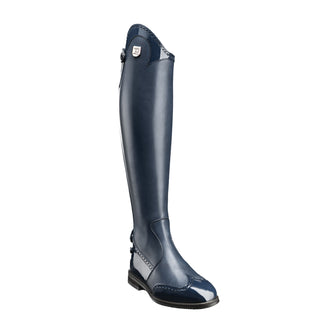 Marilyn Patent Punched Tall Boot